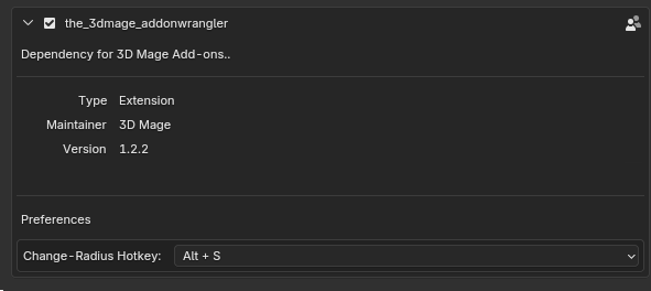 Addon Preferences Screenshot