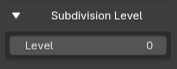 Subdivision Level