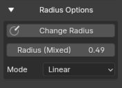 Radius Options