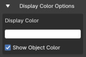 Display Color Options